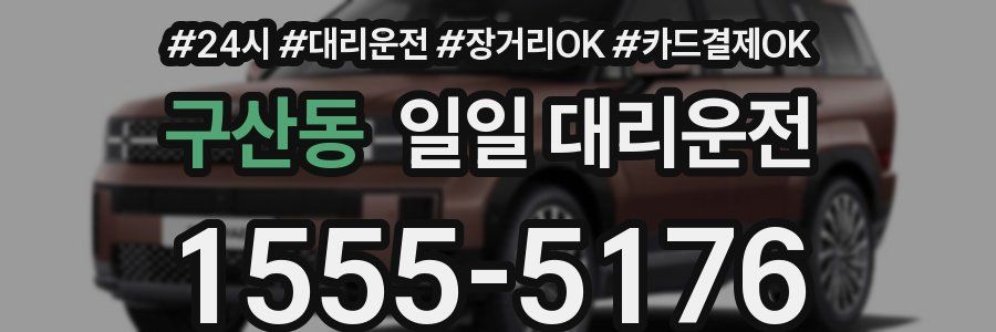 구산동 일일 대리운전