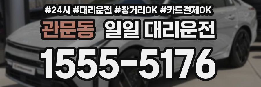 관문동 일일 대리운전