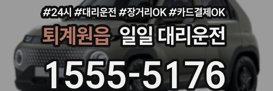 퇴계원읍 일일 대리운전