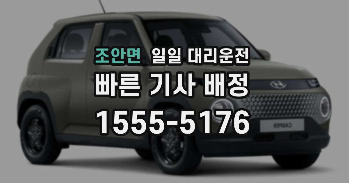 조안면 일일 대리운전