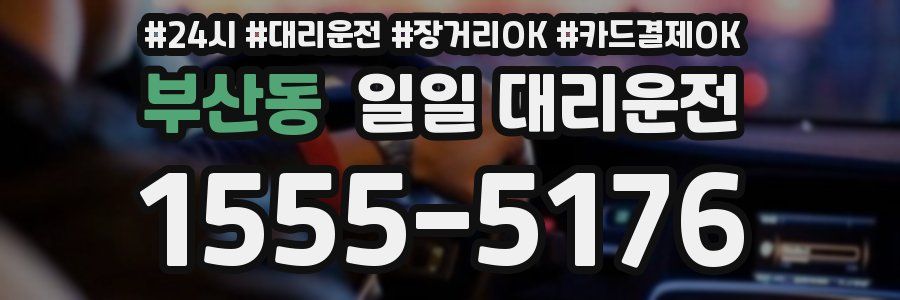 부산동 일일 대리운전