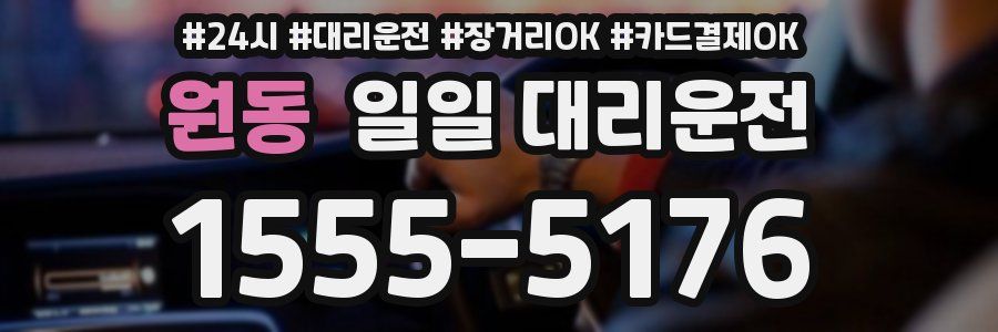 원동 일일 대리운전