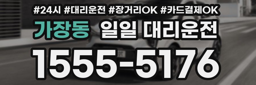 가장동 일일 대리운전