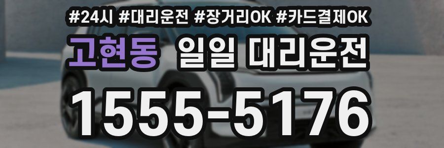 고현동 일일 대리운전