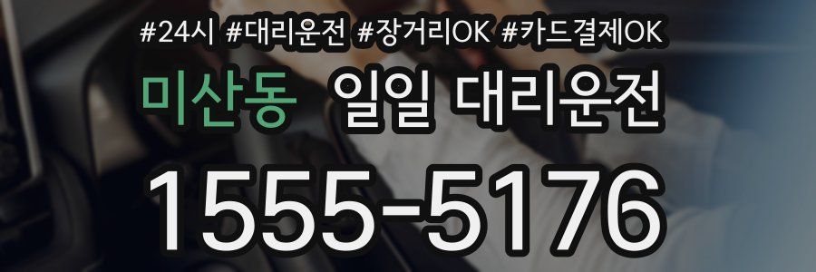 미산동 일일 대리운전