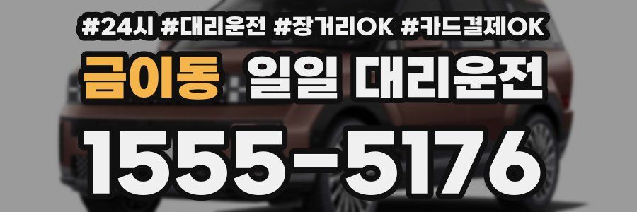 금이동 일일 대리운전