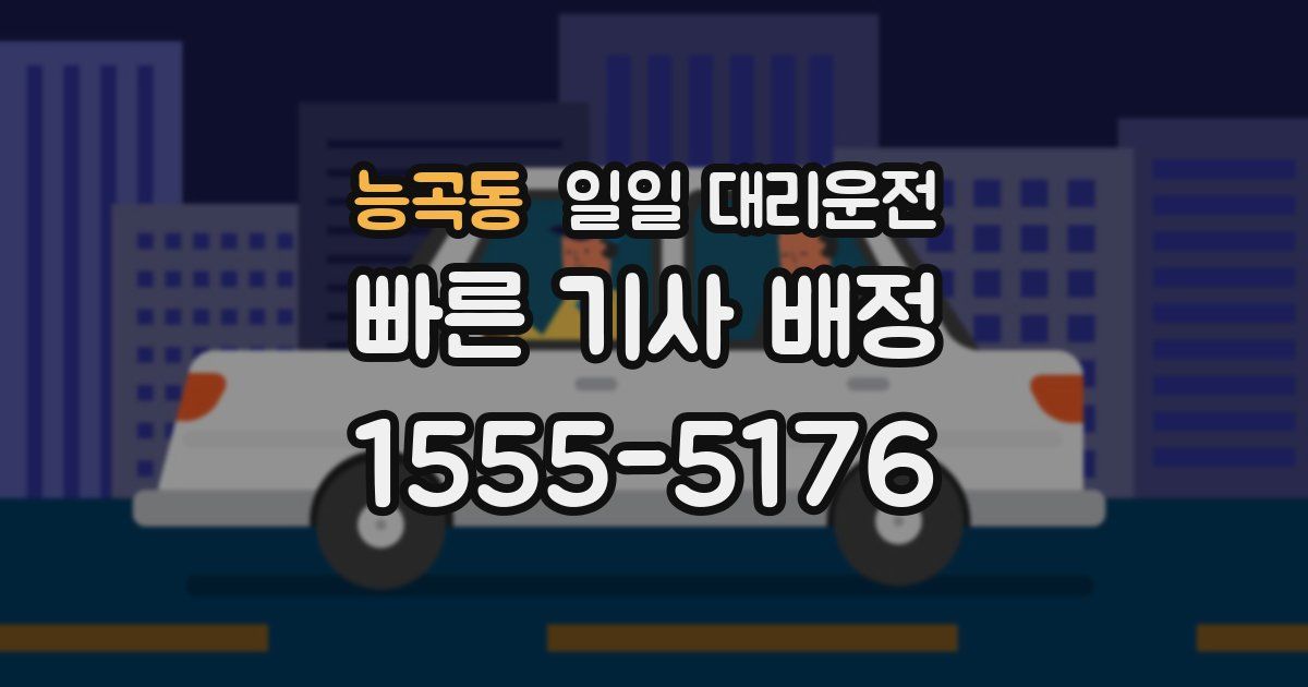능곡동 일일 대리운전