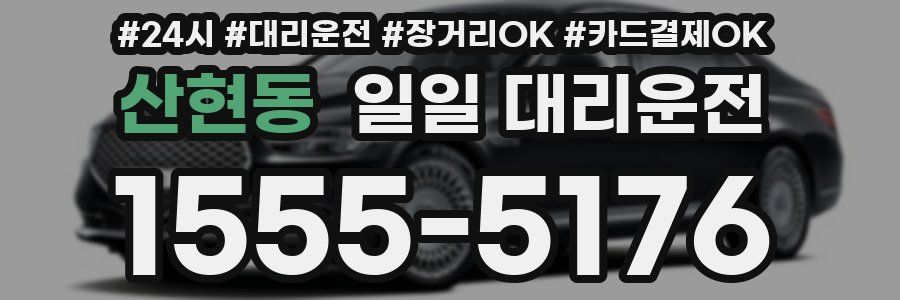 산현동 일일 대리운전