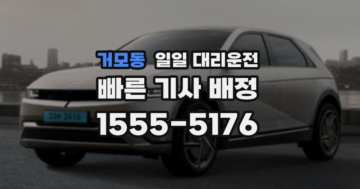 거모동 일일 대리운전