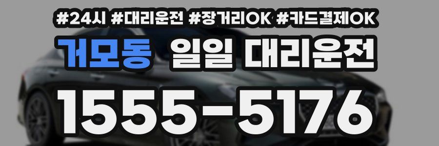 거모동 일일 대리운전