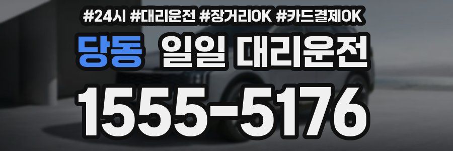 당동 일일 대리운전