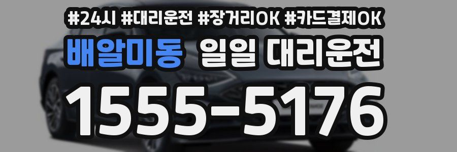 배알미동 일일 대리운전