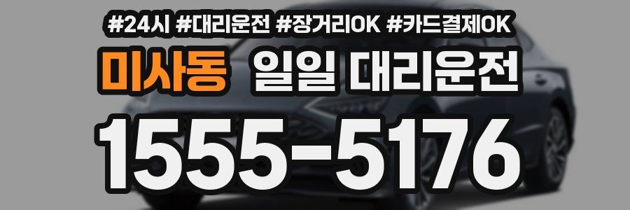 미사동 일일 대리운전
