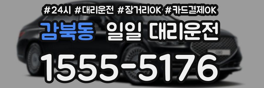감북동 일일 대리운전