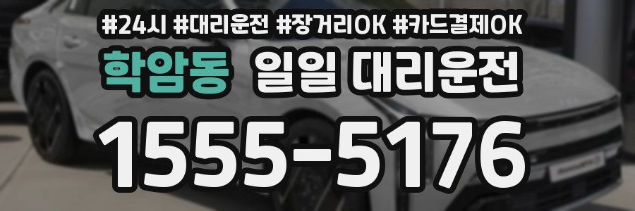 학암동 일일 대리운전
