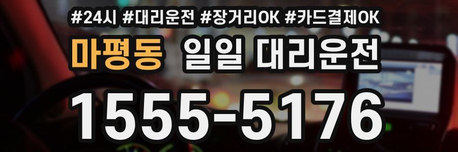 마평동 일일 대리운전