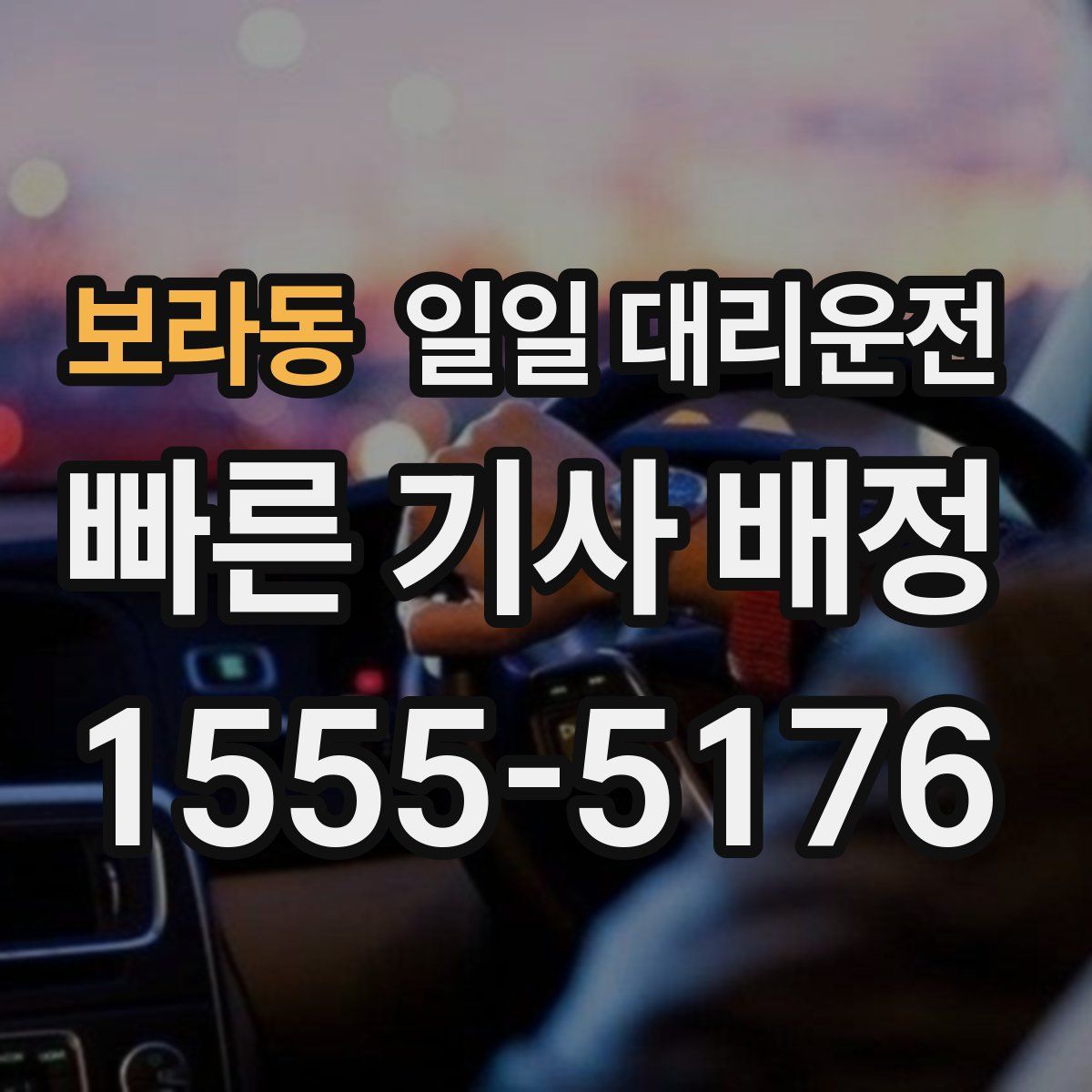 보라동 일일 대리운전