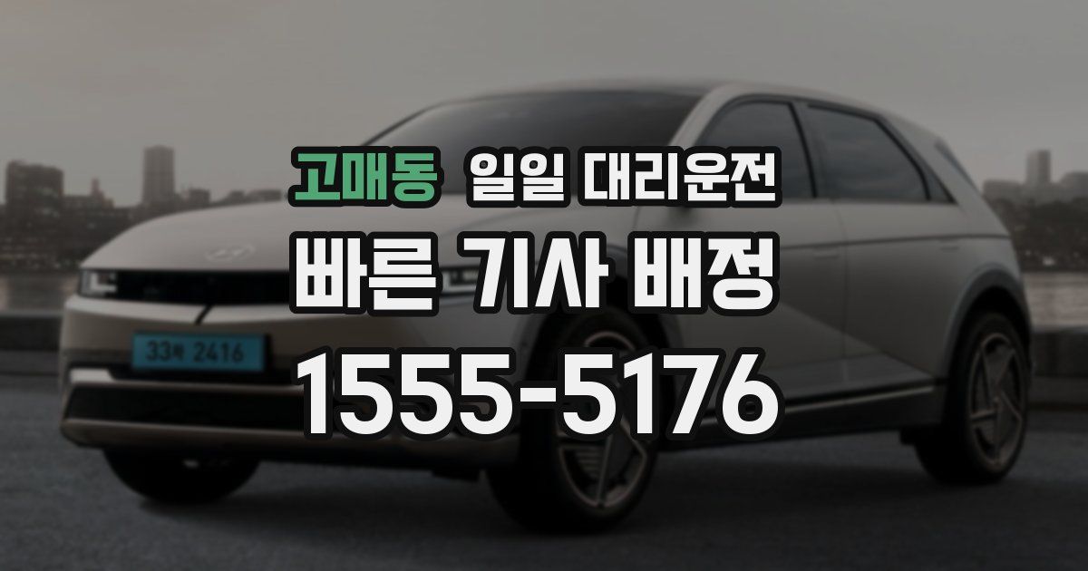 고매동 일일 대리운전