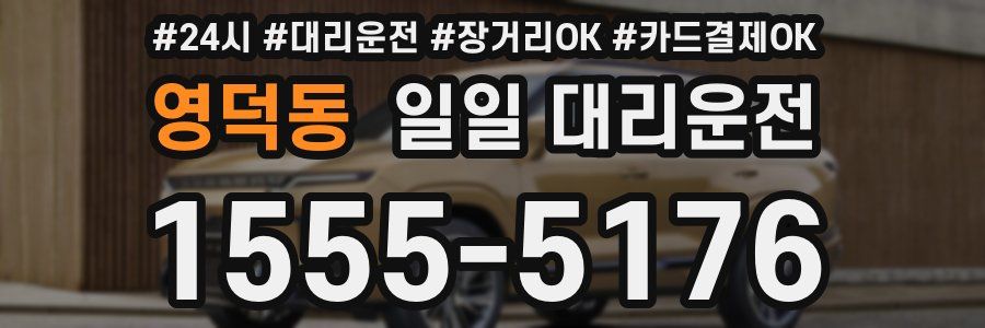 영덕동 일일 대리운전