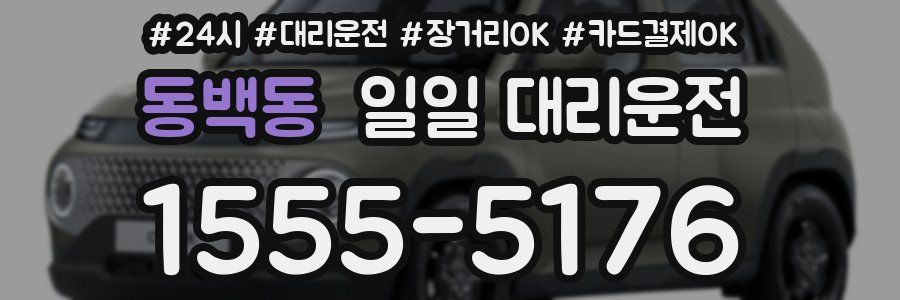 동백동 일일 대리운전