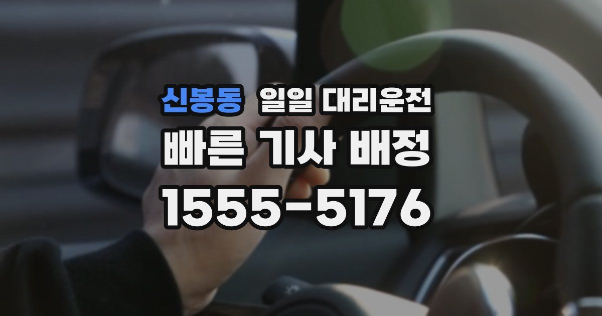 신봉동 일일 대리운전