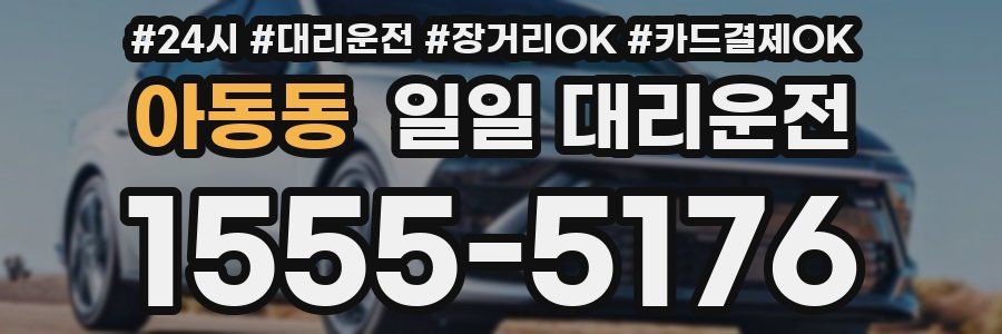 아동동 일일 대리운전