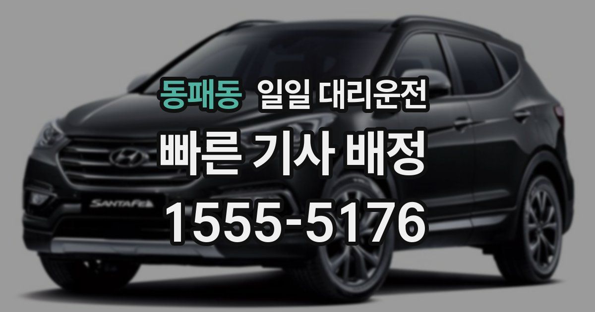 동패동 일일 대리운전