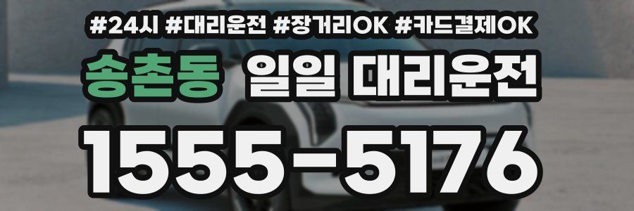 송촌동 일일 대리운전