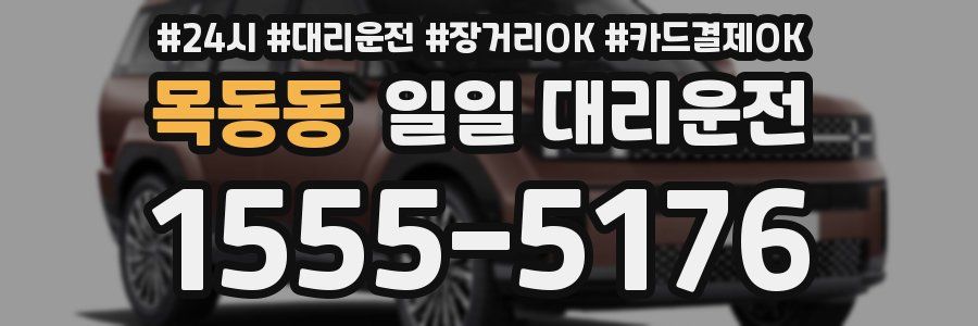 목동동 일일 대리운전