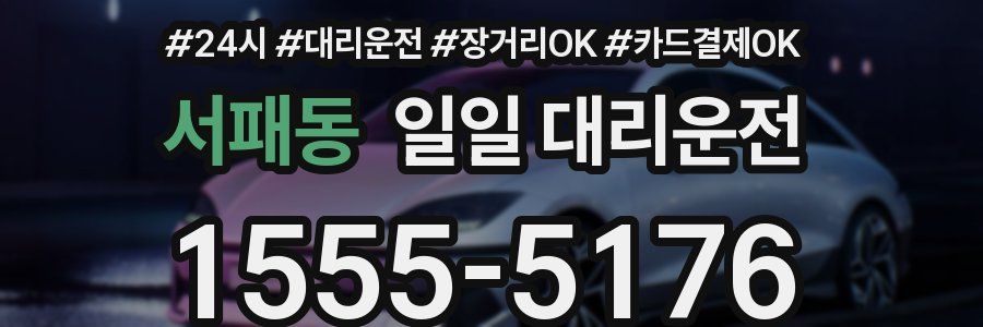 서패동 일일 대리운전