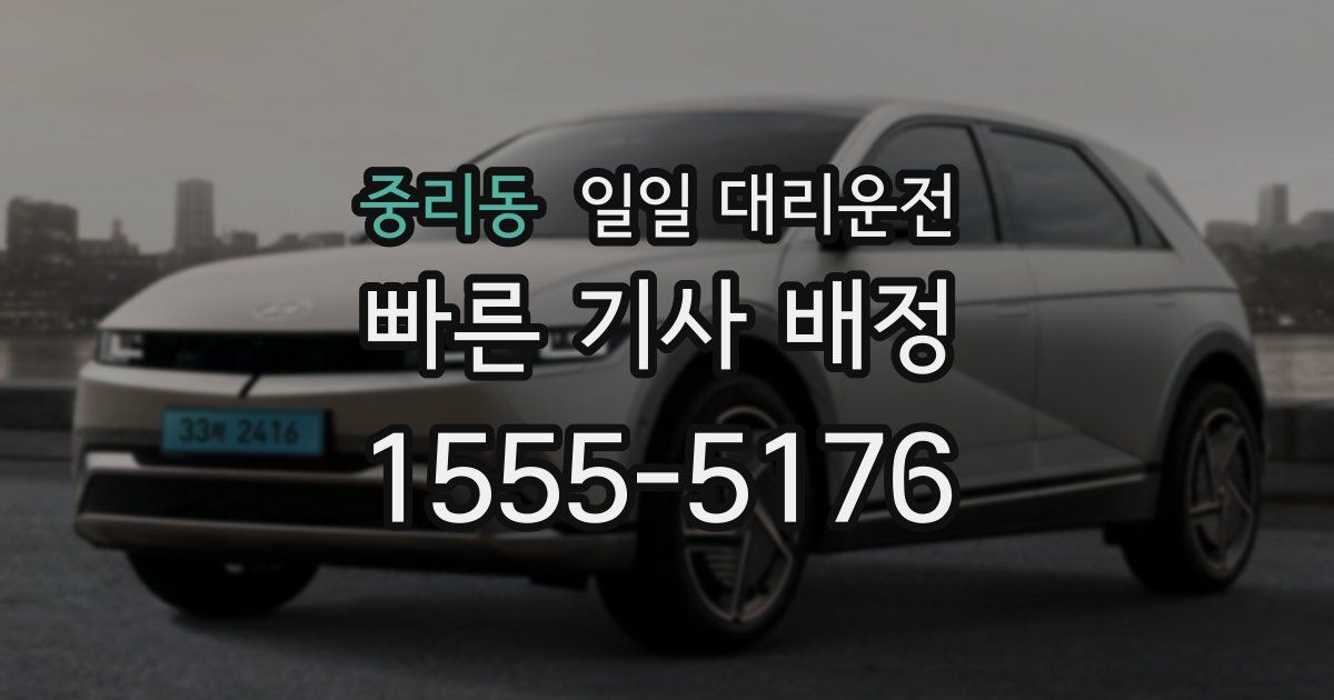 중리동 일일 대리운전