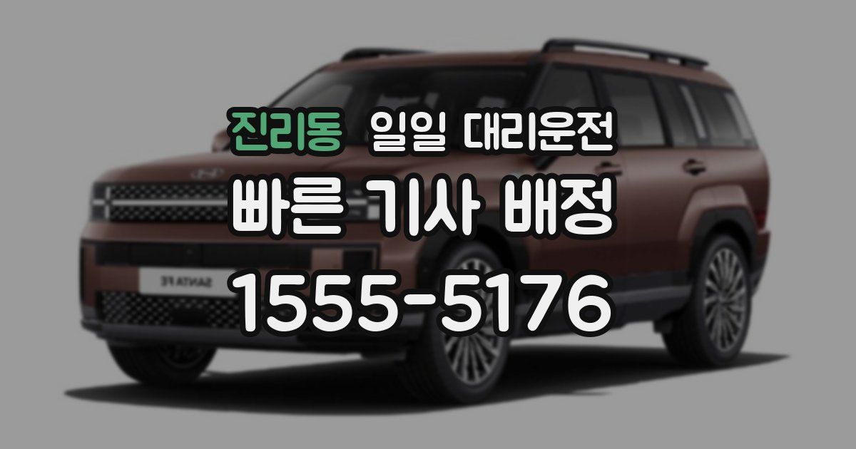 진리동 일일 대리운전