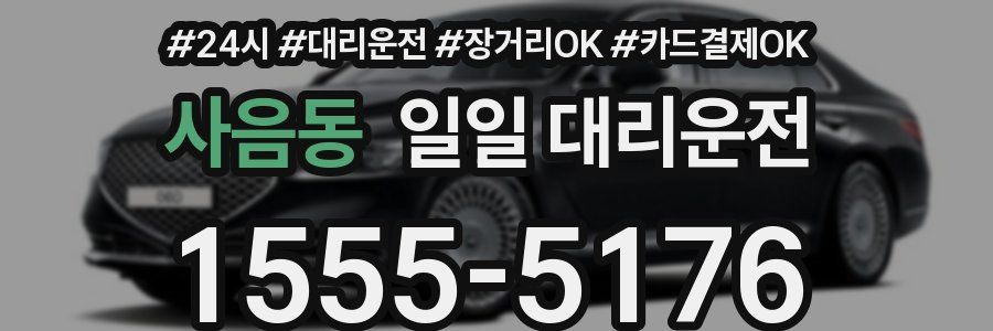 사음동 일일 대리운전