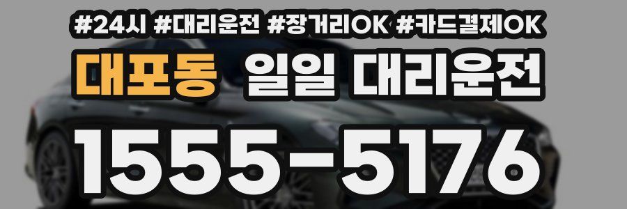 대포동 일일 대리운전
