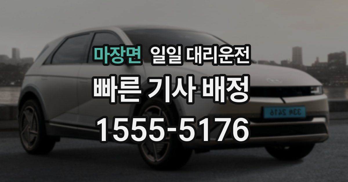 마장면 일일 대리운전