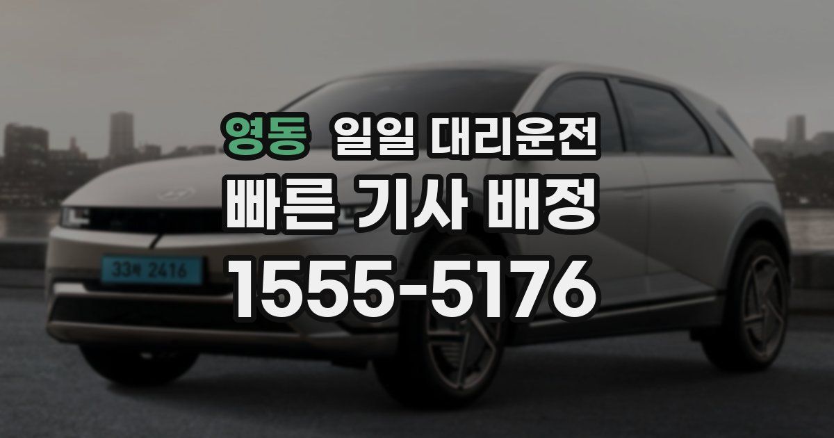 영동 일일 대리운전