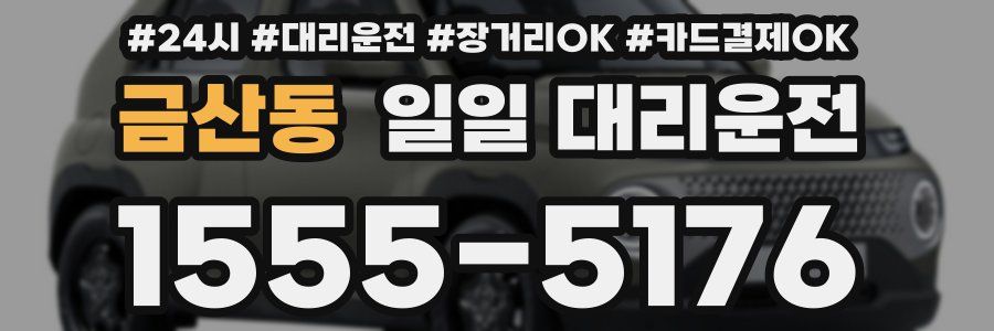 금산동 일일 대리운전
