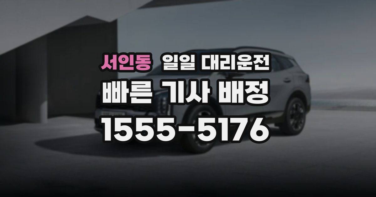 서인동 일일 대리운전