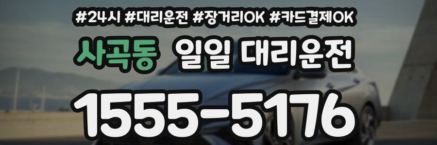 사곡동 일일 대리운전