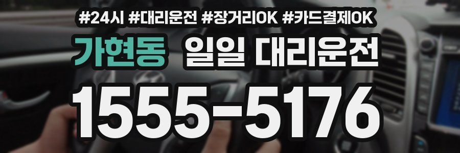 가현동 일일 대리운전