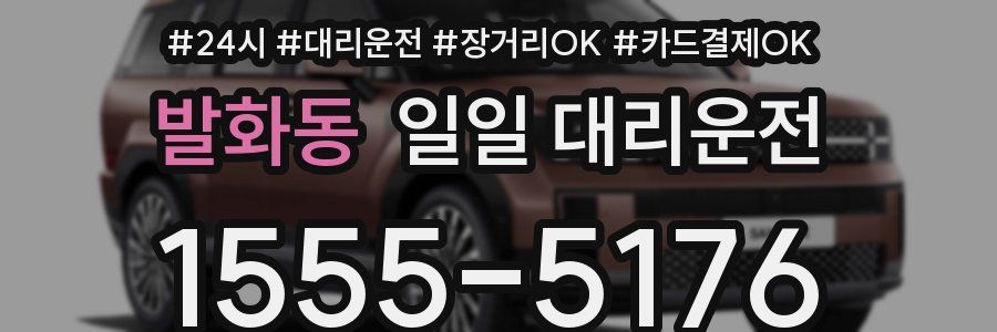 발화동 일일 대리운전