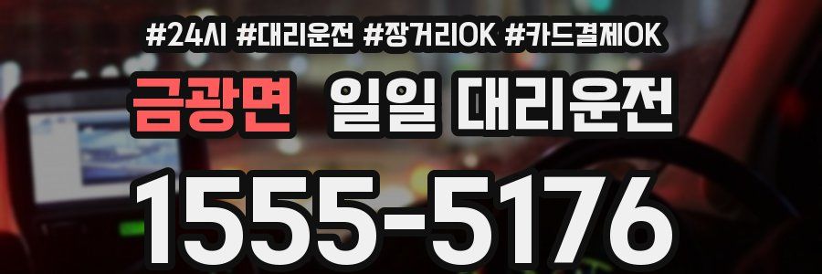 금광면 일일 대리운전