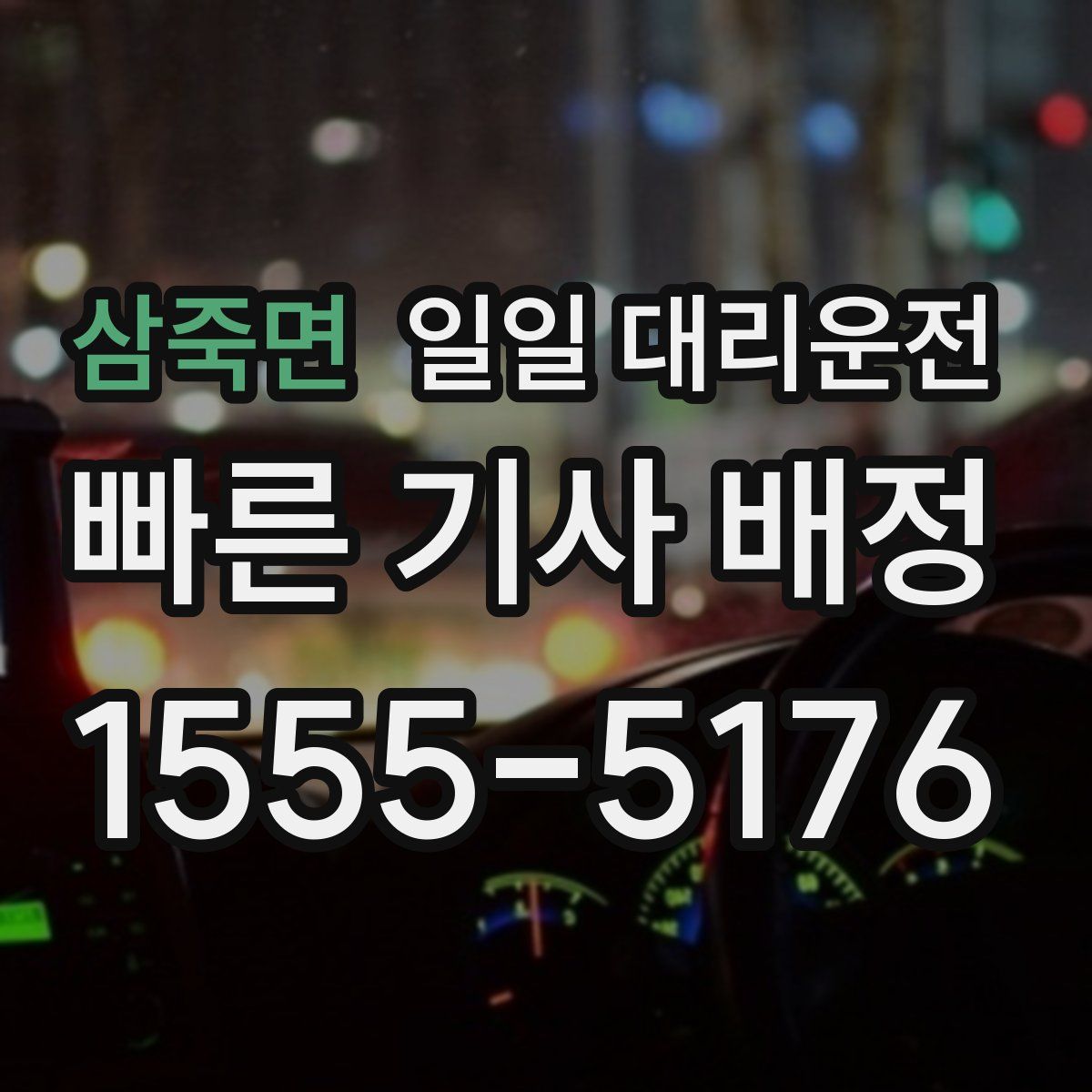 삼죽면 일일 대리운전