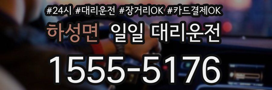 하성면 일일 대리운전