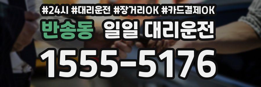 반송동 일일 대리운전
