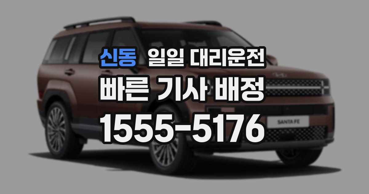 신동 일일 대리운전