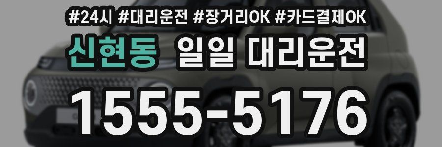 신현동 일일 대리운전