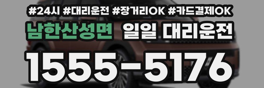 남한산성면 일일 대리운전