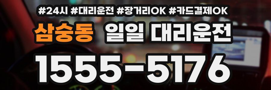 삼숭동 일일 대리운전