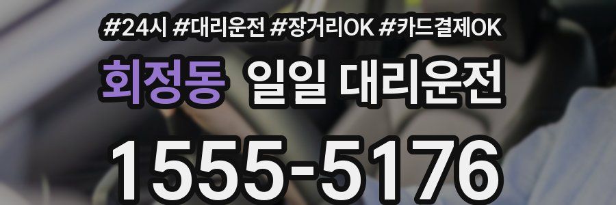 회정동 일일 대리운전